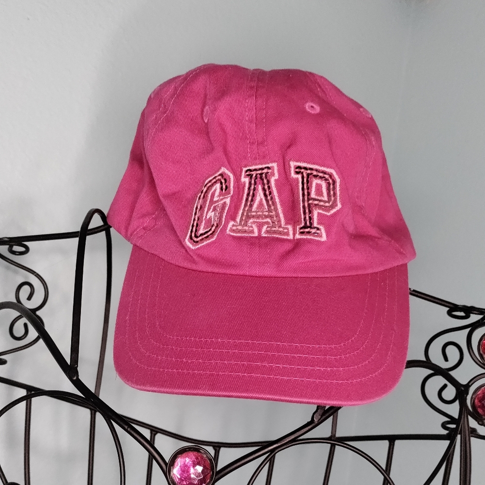 Pink sequin GAP baseball hat
